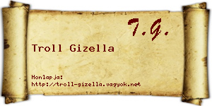 Troll Gizella névjegykártya
